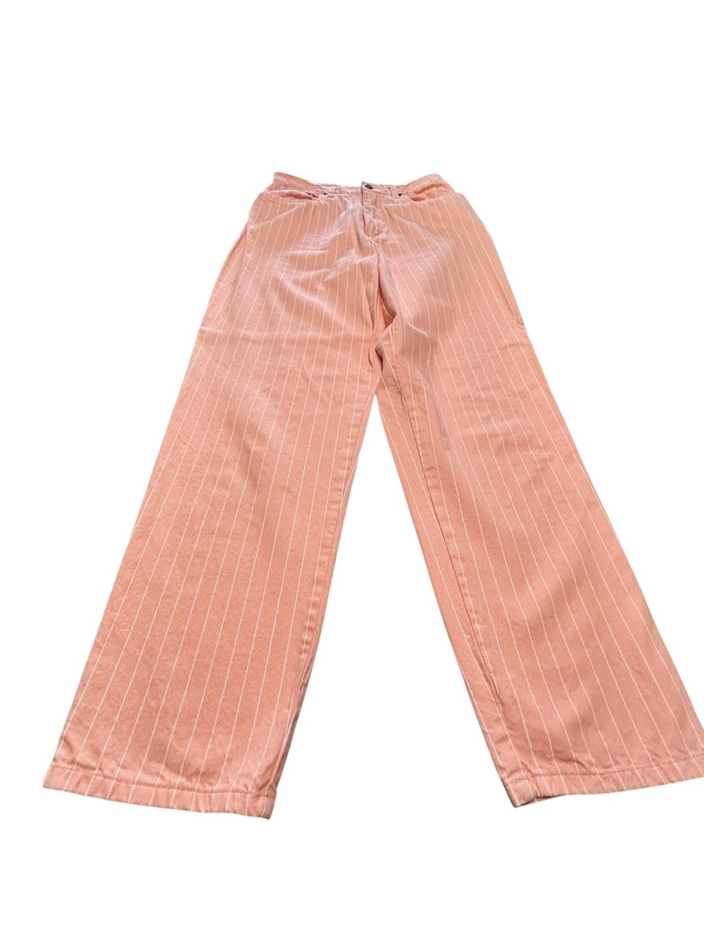 Vintage Bill Blass Jeanswear Peach Jeans with White Pinstripe Accents